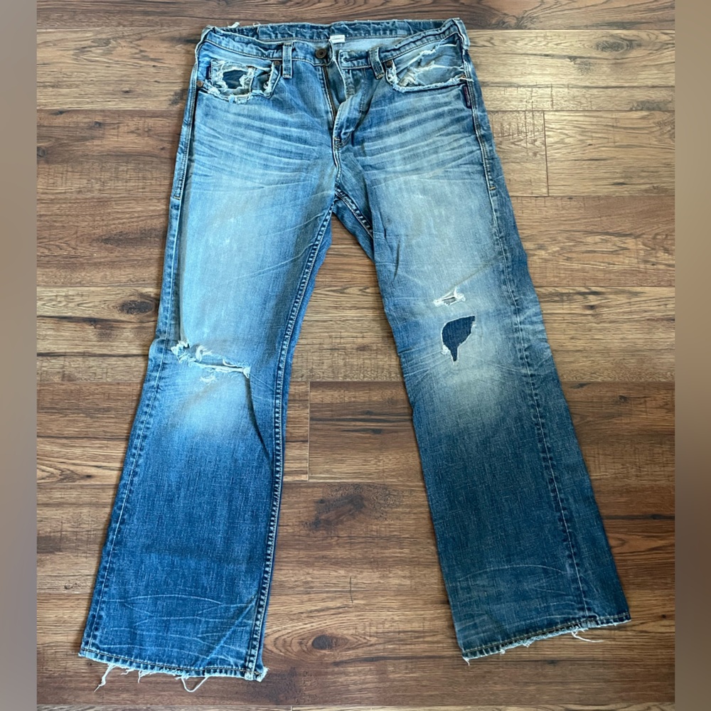 Mens Silver Grayson Jeans size 34x32